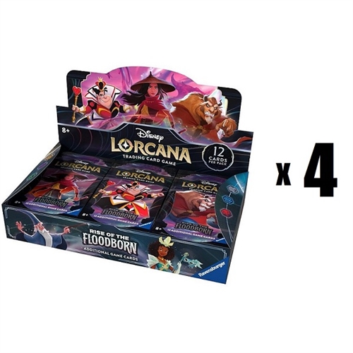 4x Rise of the Floodborn - Booster Box - Disney Lorcana (Case)